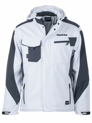 Softshell Jacke Craftsmen Weiss